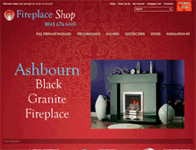 Tablet Screenshot of fireplace-shop.co.uk
